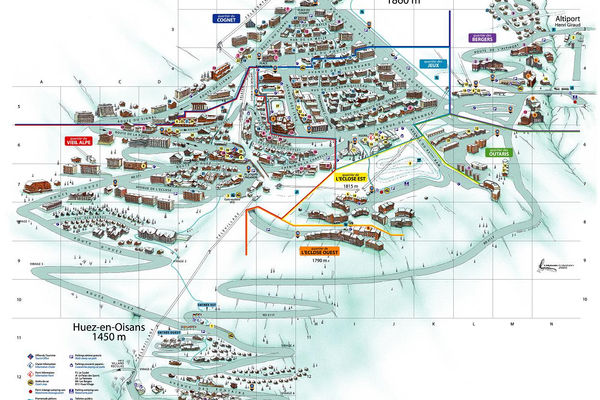 Alpe d'Huez City Map